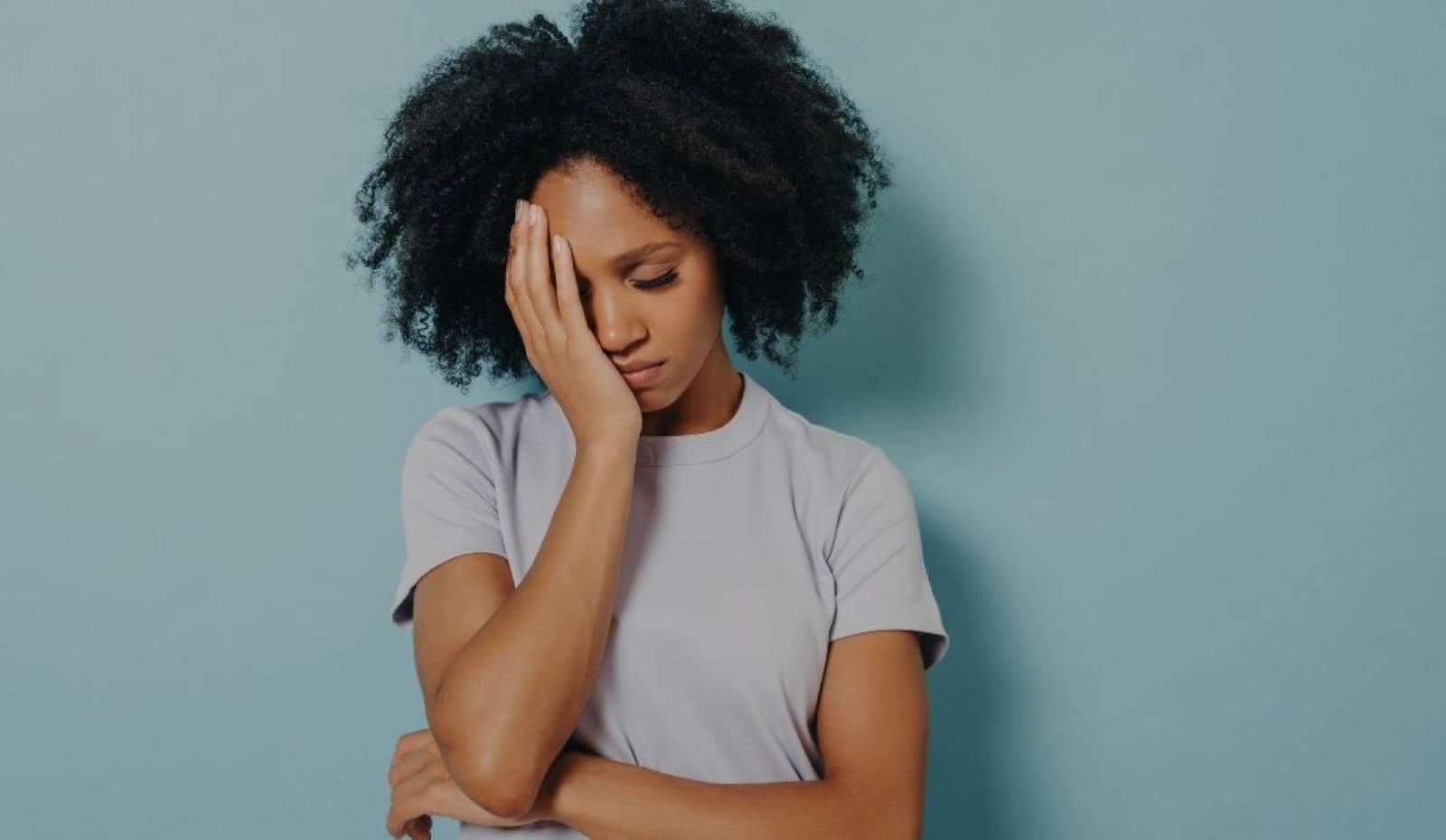 Patient discussing abnormal uterine bleeding with her provider